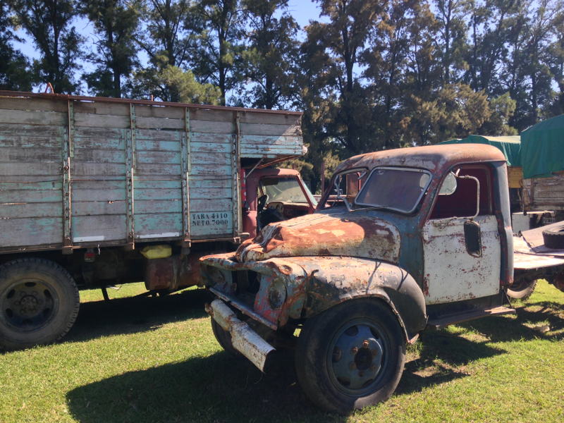 Illustration for article titled I was in Argentina last week and stumbled upon a pile of old trucks and tractors